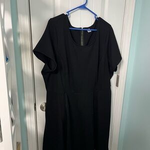 Old Navy Classic Black Midi Dress